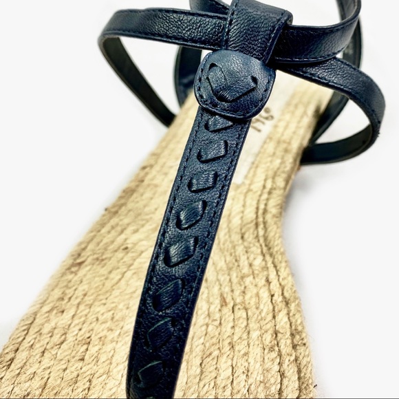 Jack Rogers Evie Black Leather Sandals 8.5 - Picture 7 of 10